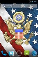 3D USA Coat of Arms & Flag LWP постер