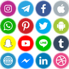 آیکون‌ All social media