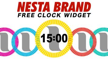 NESTA BRAND Logo Clock-Free Affiche