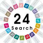 Flat 24Color Search Widget 图标