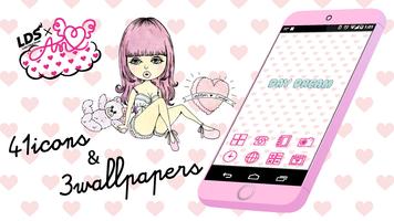 アイコンきせかえ-エルディーエス-LDS×AMO壁紙付き☆ постер