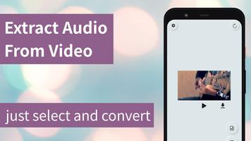 Extract audio from videos الملصق