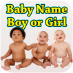 Nome do bebê menino ou menina ícone