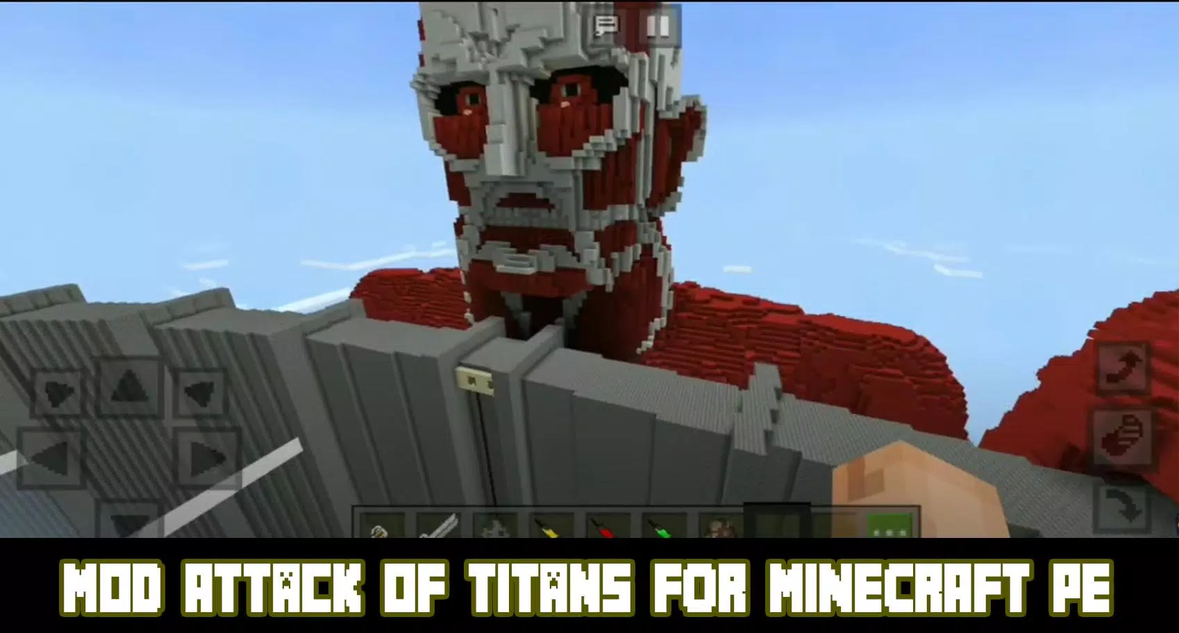 Killing Titans in Minecraft Attack on Titan Mod (Download Link in  Description) 