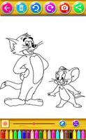 Coloring Cat and Mouse পোস্টার