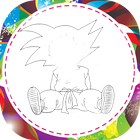 Coloring Sayan z icon