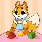 Lapa the fox - Preschool education mini-games simgesi