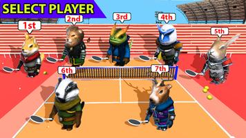 Real Tennis Ball Spiel- Liga Plakat