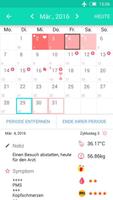 Perioden Ovulations Kalender Screenshot 1