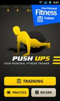 Trener pompek-Push Ups Workout plakat