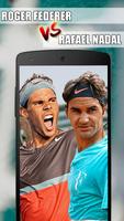 Rafael Nadal VS Roger Federer: Tennis Photo Editor Affiche