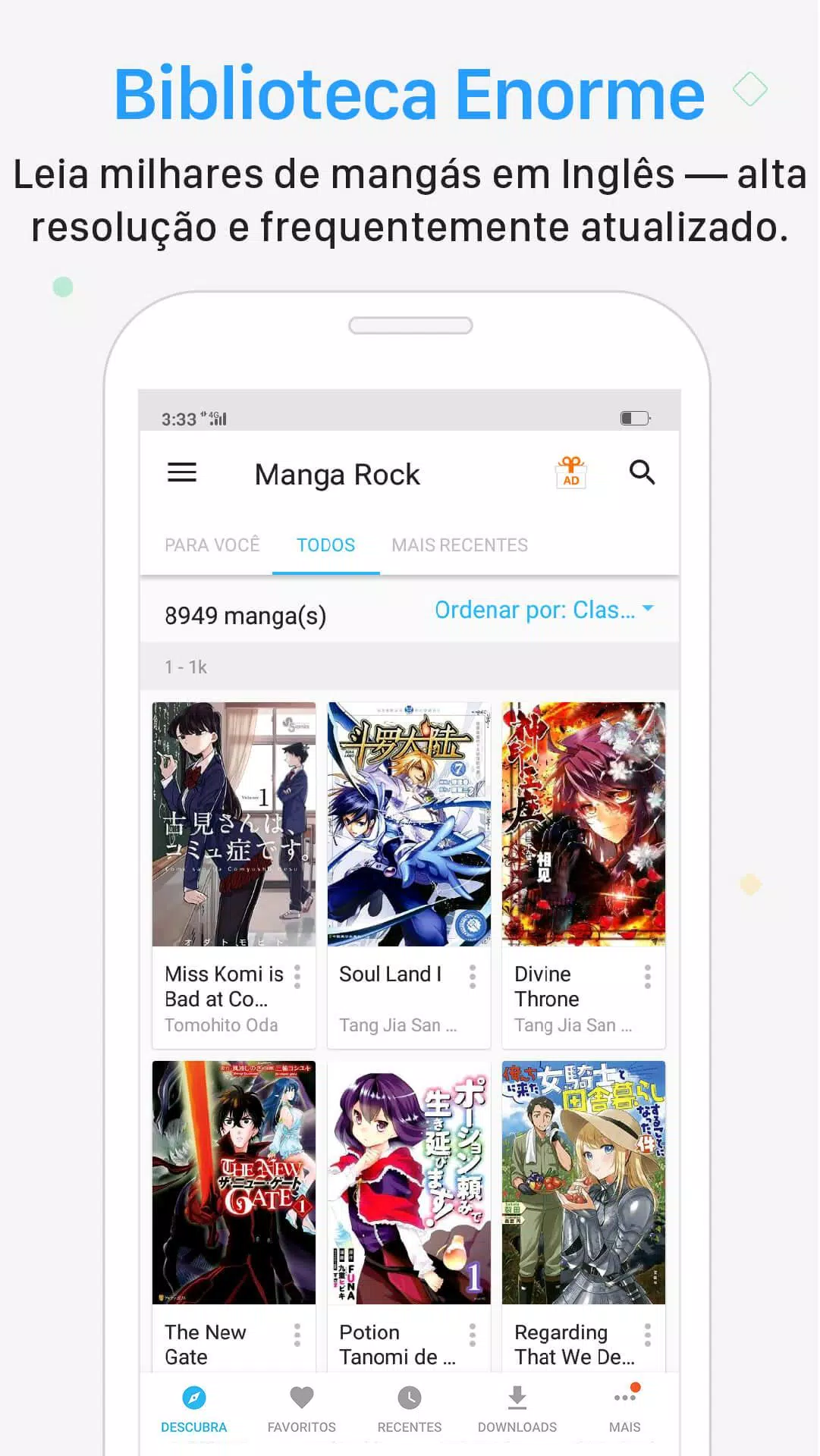Recomendação; Sites e Apps de Mangás e Animes