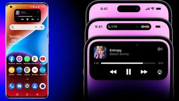 Dynamic Notch Phone 16 الملصق