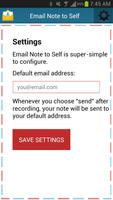 Email Note to Self poster