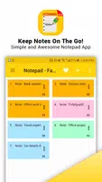 Bloc-notes - Application rapide et sécurisée Affiche