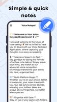 Voice Notepad, Easy Notebook ảnh chụp màn hình 1