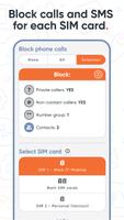 Dual SIM Call blocker - Hush स्क्रीनशॉट 1