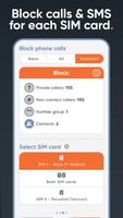 Dual SIM Call blocker - Hush تصوير الشاشة 1