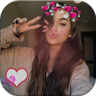 Selfie Filter Camera Heart Crown icône