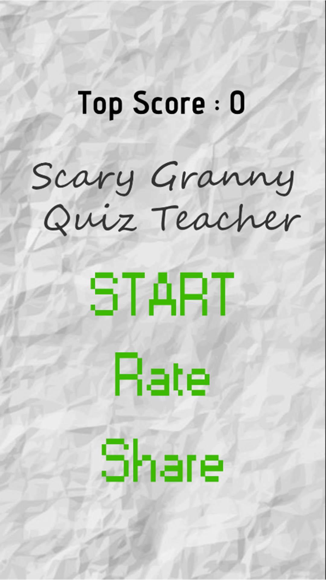 Scary Granny Math Quiz Teacher For Android Apk Download - quiz roblox granny