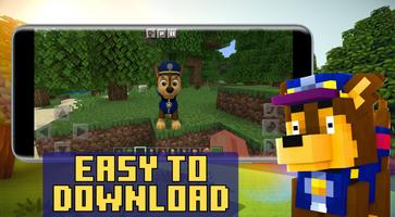 Paw Mod Patrol Minecraft PE تصوير الشاشة 2