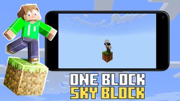 Um bloco Skyblock Minecraft imagem de tela 1