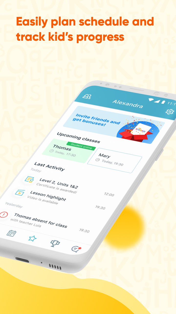 NOVAKID school: English classes for kids 4-12 y.o. pour Android ...