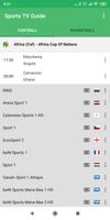 1 Schermata Sports TV Guide