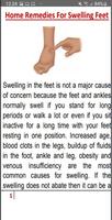 SWOLLEN FEET HOME REMEDIES poster