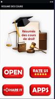 Cours de droit Résumé Poster