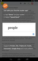 برنامه‌نما Speed Reader عکس از صفحه