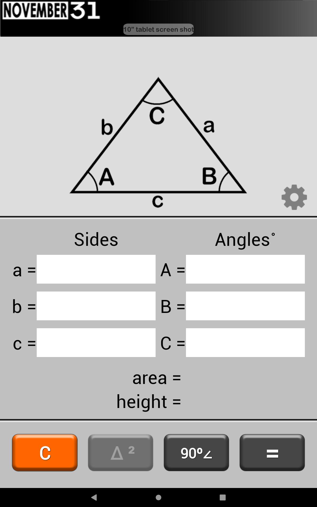 Решение треугольников калькулятор. Калькулятор треугольника. Треугольный калькулятор. Треугольник Calc Pro. Расчет треугольника калькулятор.