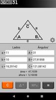 Triângulo Calculadora Cartaz
