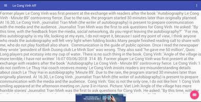 Le Cong Vinh Aff capture d'écran 1