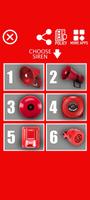 Fire alarm siren sounds الملصق