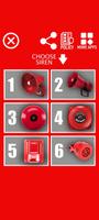 Fire alarm siren sounds poster