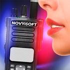 Police blague simulateur talkie-walkie icône