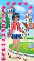Manga Girl MakeOver - Dress Up School Girl Queen capture d'écran 1