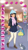 Manga Girl MakeOver - Dress Up School Girl Queen capture d'écran 2