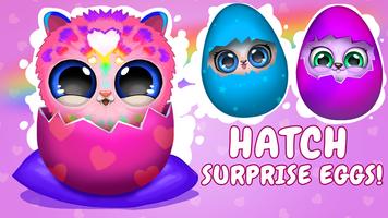 Merge Fluffy Animals Egg games الملصق