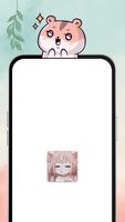 Anime Whatsapp stickers poster