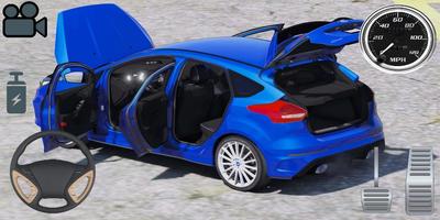 Driving Ford Focus RS Car Simulator Affiche