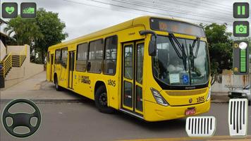 Stadtbus-Simulator-Busspiel 3d Plakat