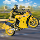 Jogos de corrida de moto 3d ícone