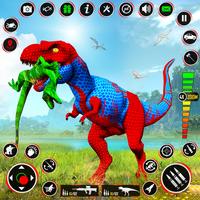 jogos de caça aos dinossauros Cartaz