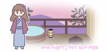one night, hot springs