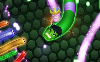 Crawl Superhero Worms: Slither Mask Snake io Games capture d'écran 1