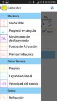 Fórmulas Física Lite captura de pantalla 2