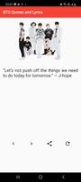 BTS Quotes and Lyrics पोस्टर