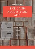 THE LAND ACQUISITION ACT Plakat